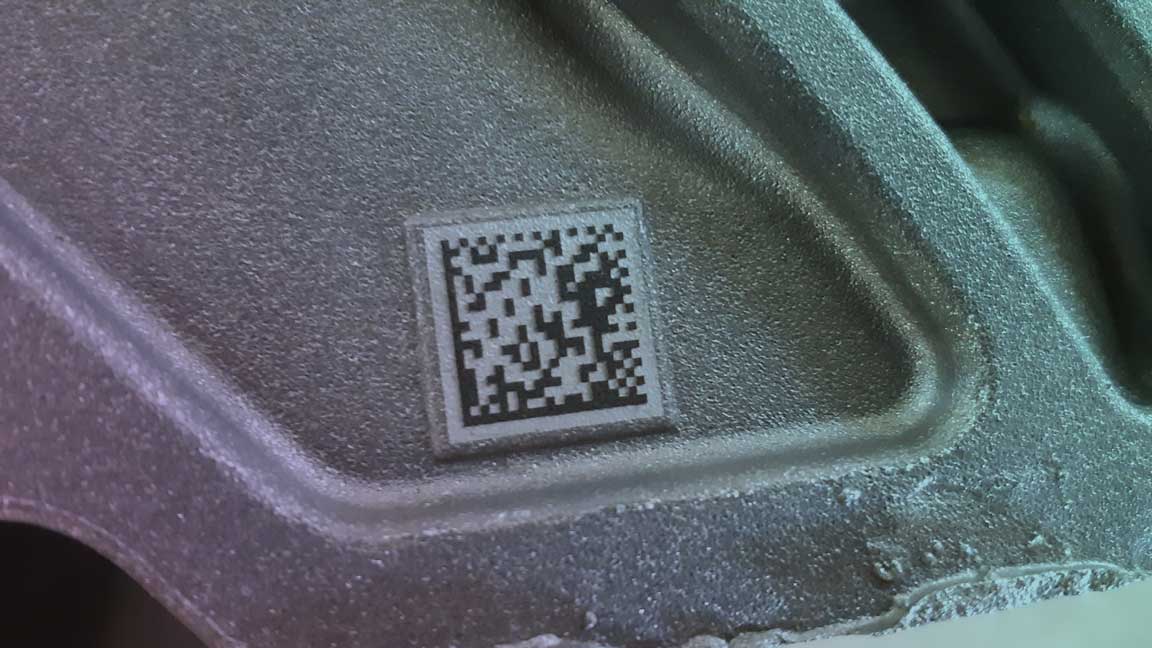 MARQUAGE LASER DE LA Matrice de données - AUTOMOBILE